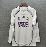 Real Madrid 06/07 Home Jersey Long Sleeve