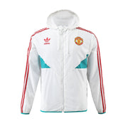 Manchester United White Tracksuit Top