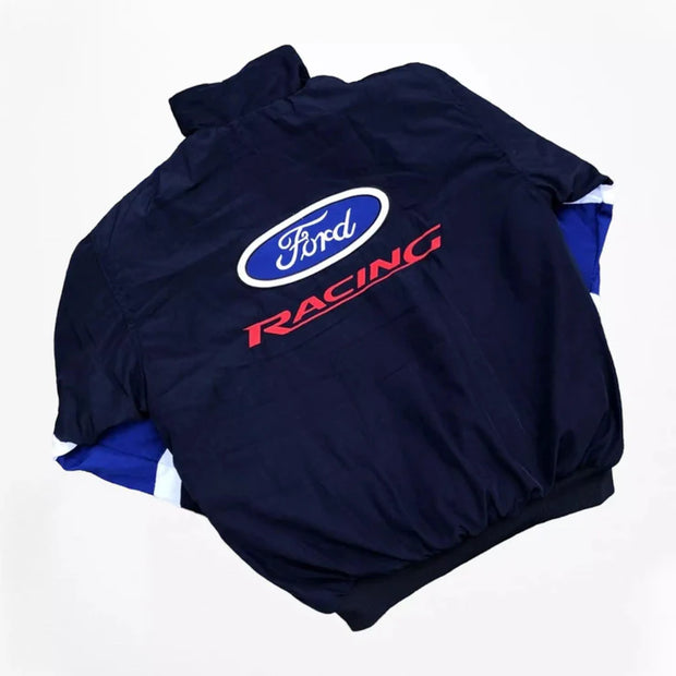 F1 Vintage Ford Racing Jacket Blue