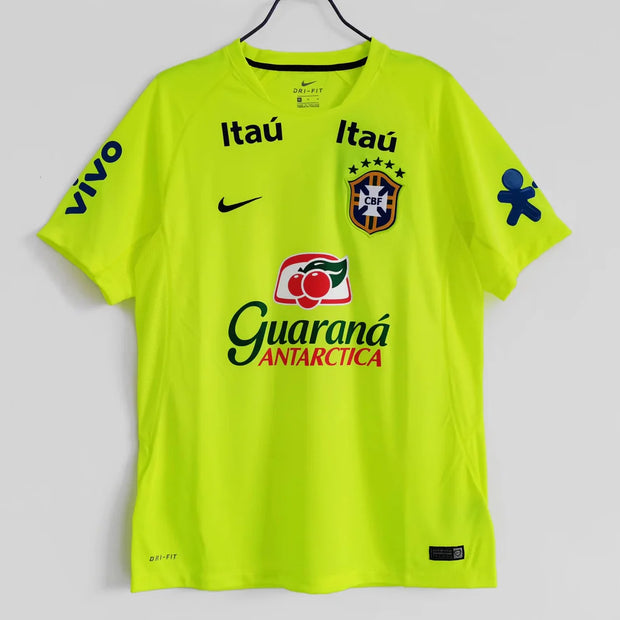 Brazil 2020 Fluorescent Green Training Jersey