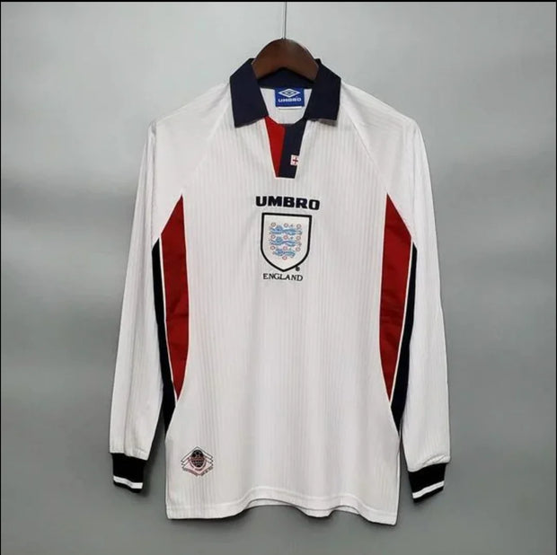 England 1998 Home Jersey Long Sleeve