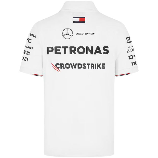 Mercedes AMG Petronas F1 2024 Team Polo - White