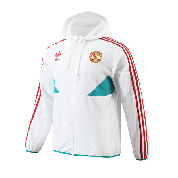 Manchester United White Tracksuit Top