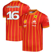 Scuderia Ferrari 2024 Team Charles Leclerc Soccer Jersey